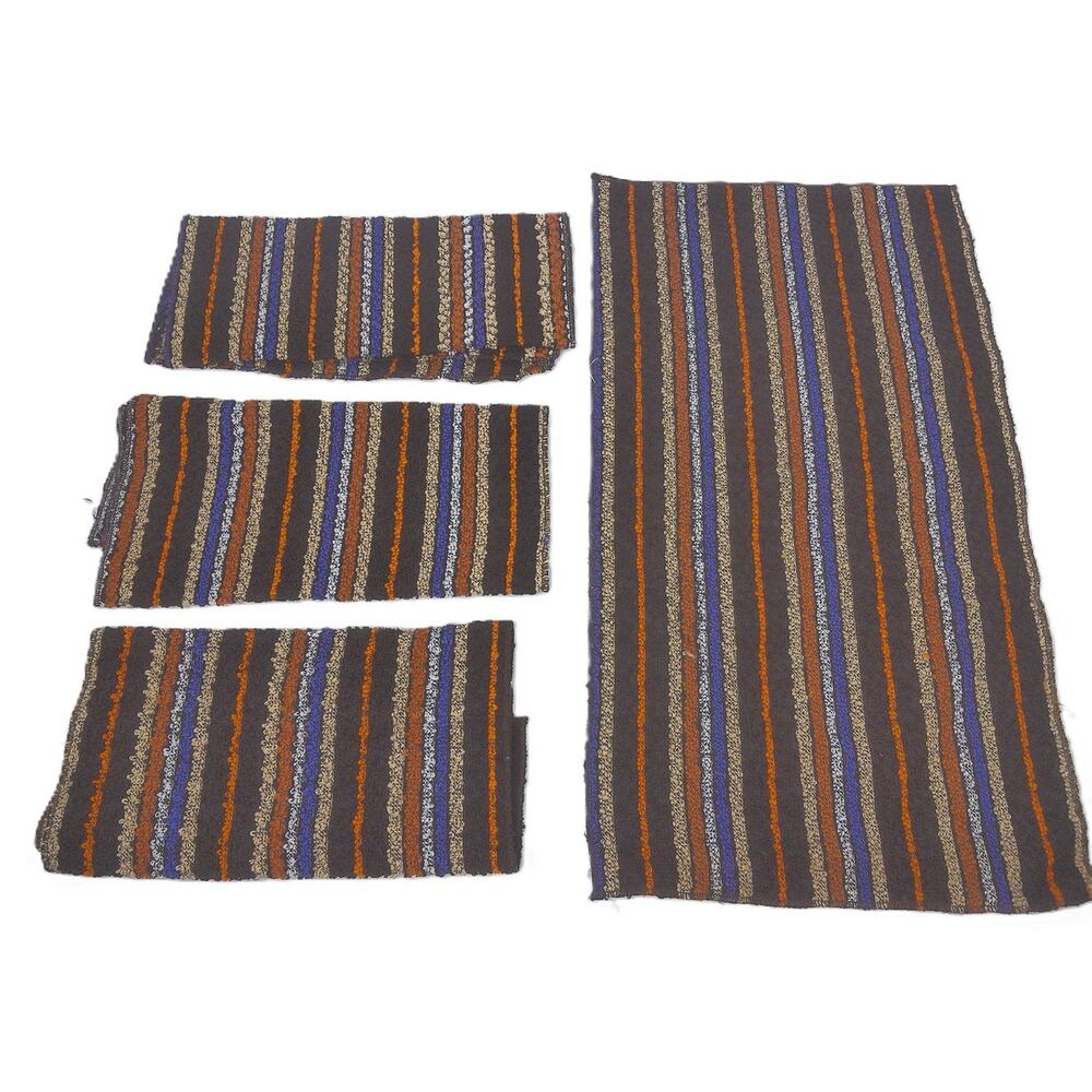 Vintage Striped Hand Towel Kitchen Set Of 4 New Deadstock
